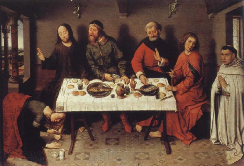 Dieric Bouts Museem national Christ in the house the Pharisaers Simon Spain oil painting art